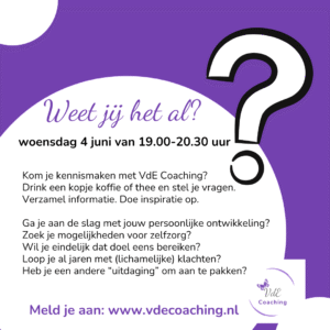 Kom kennismaken met VdE Coaching