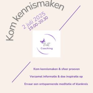Meld je aan voor de kennismakingsavond van VdE Coaching